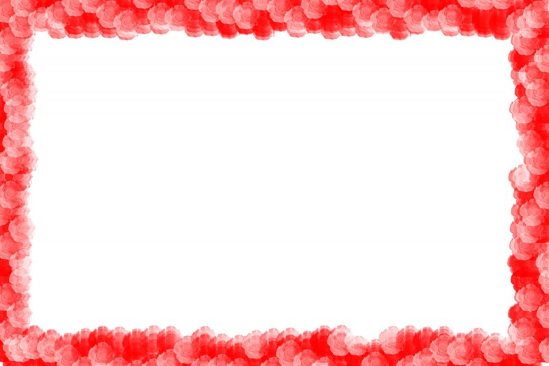 Красная рамка на прозрачном фоне для фотошопа