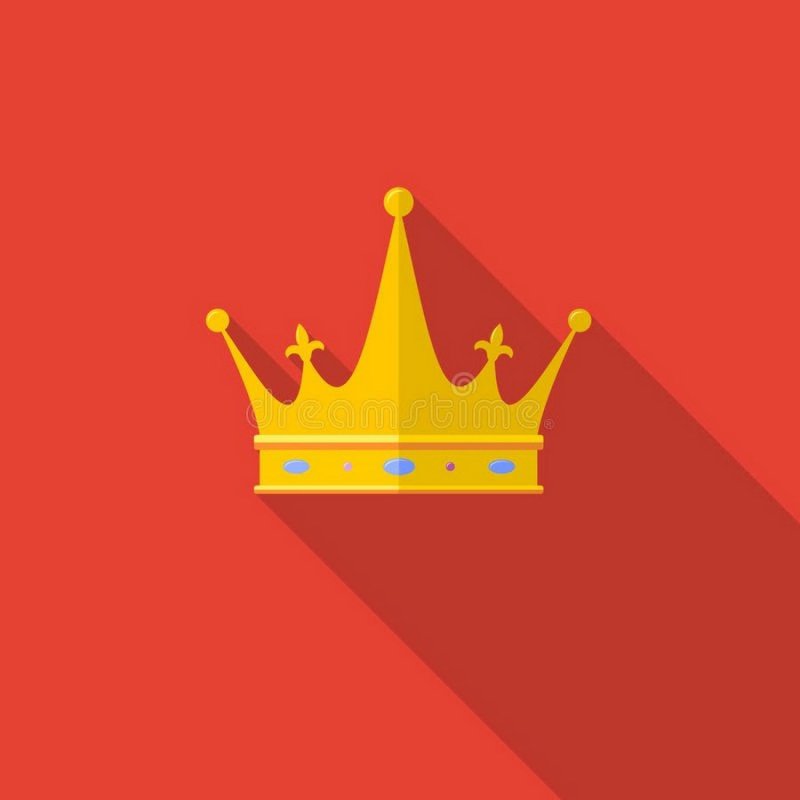Красный флаг с короной