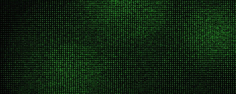 Цифры из матрицы на зеленом фоне
