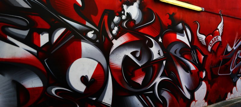 Граффити красно черное