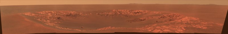 Поверхность Марса сверху