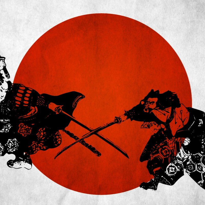 Логотип самурая в круге