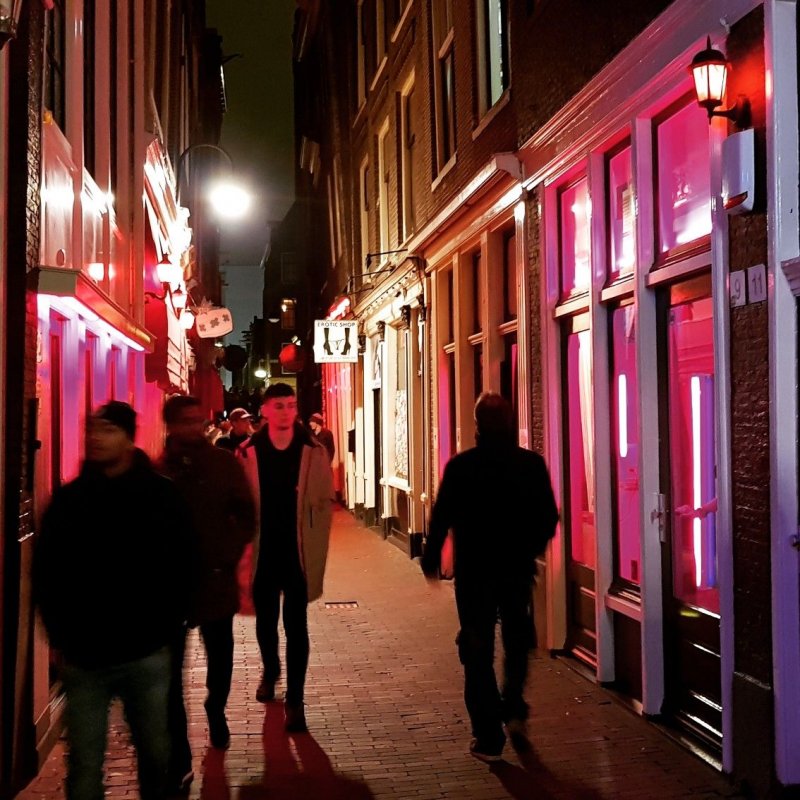 Квартал красных фонарей, Амстердам, Нидерланды