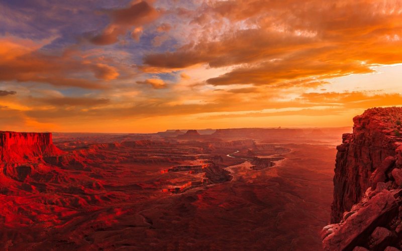 Красный каньон США