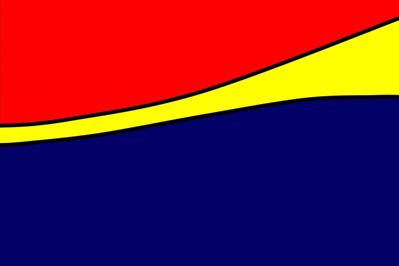 Флаг синий желтый красный горизонтальные