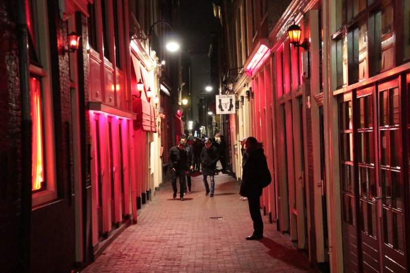 Амстердам Эстетика улица красных фонарей