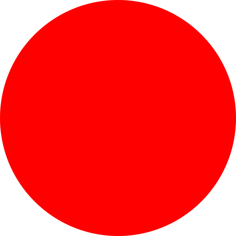Цветной круг красный