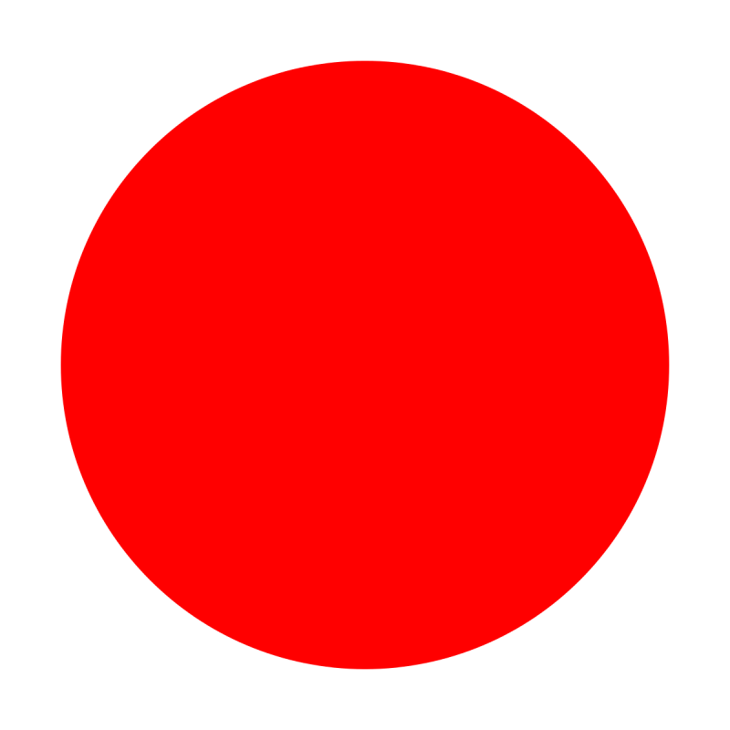 Большой круг красного цвета