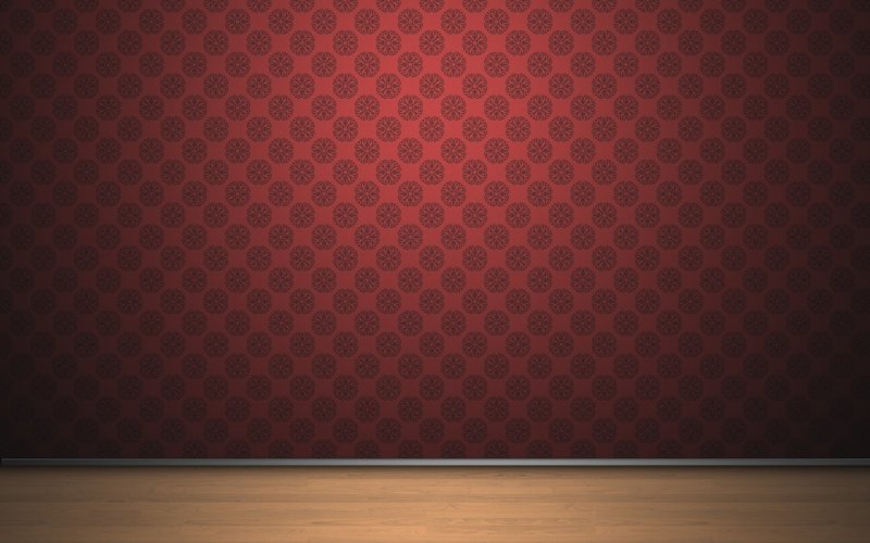 Красная стена и пол фон