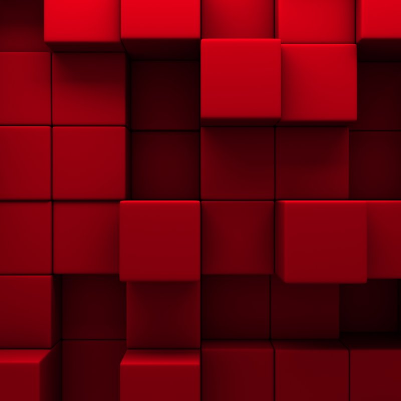 Красные кубики абстракция