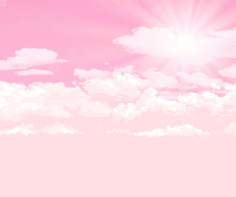 Гифки розовые облака