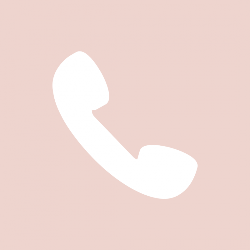 Розовая иконка телефона на айфоне