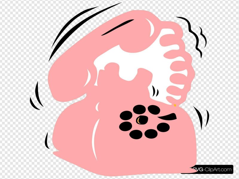 Телефон розовый на прозрачном фоне иконка