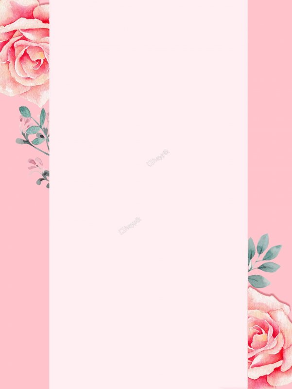 Розовый фон с цветами вертикальный