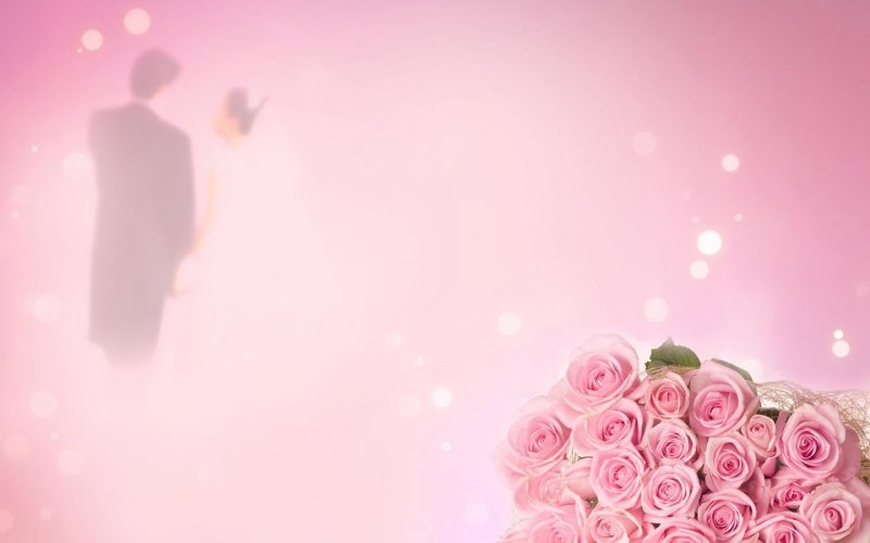 Розовый свадебный фон