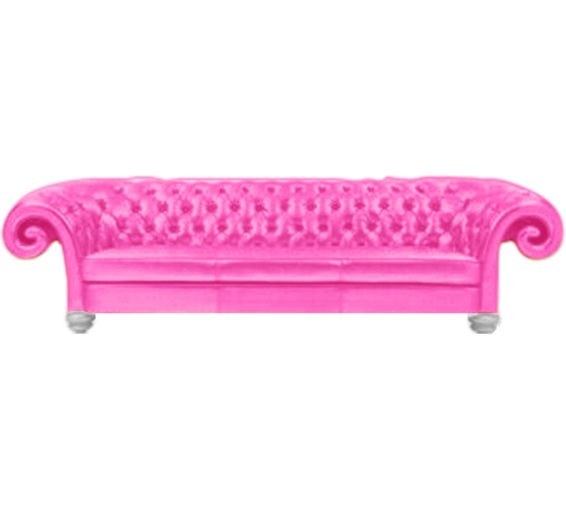 Клиппан диван розовый
