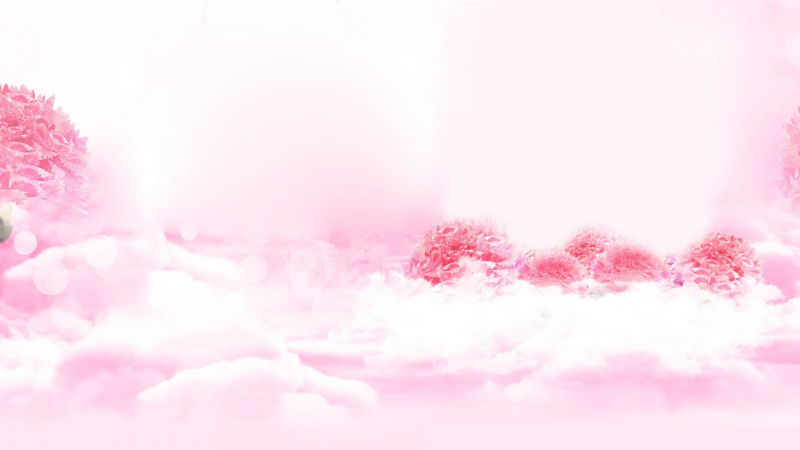 Облака розовые векторные