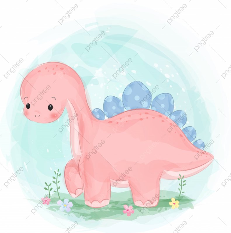 Розовый динозавр