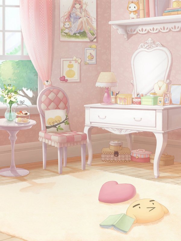 Розовая комната аниме