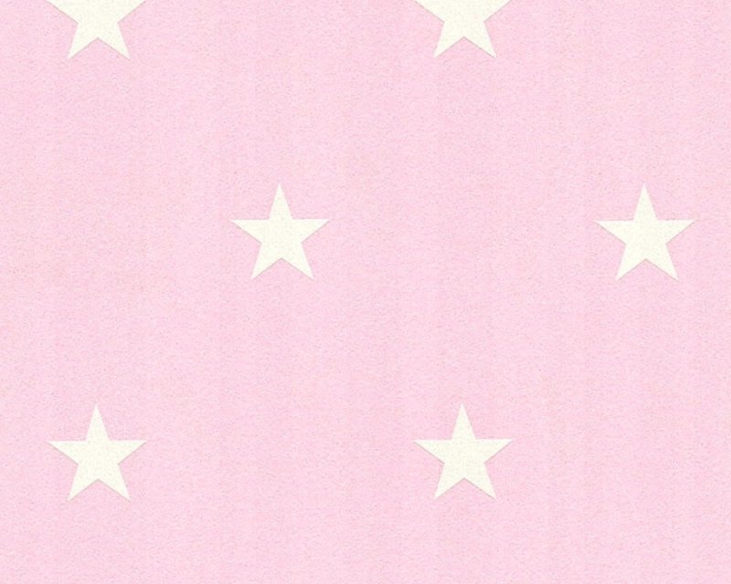 Розовые звезды на белом