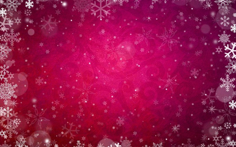 Розовый фон со снежинками (40 фото)