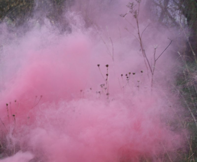 Розовый дым