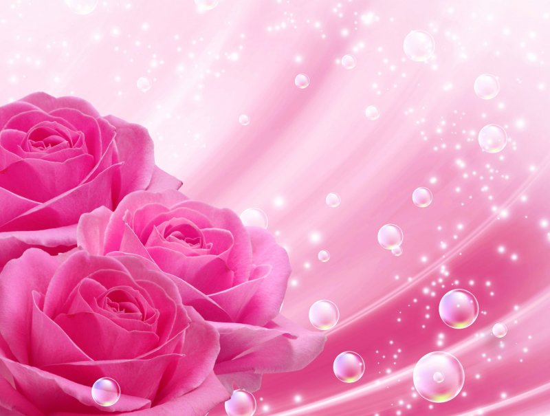 Розовый цветочный фон