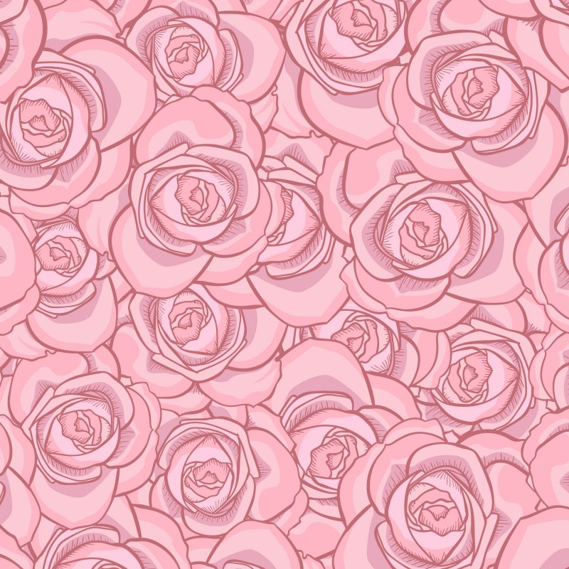 Розовые цветочные узоры