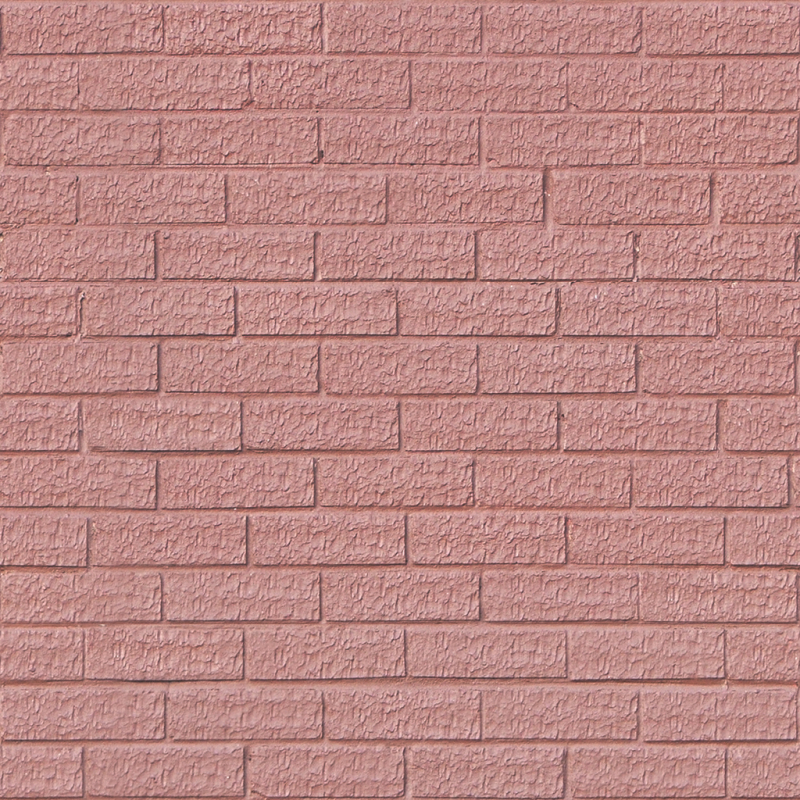 Стена из розового кирпича