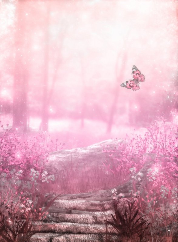 Сказочный лес розовый