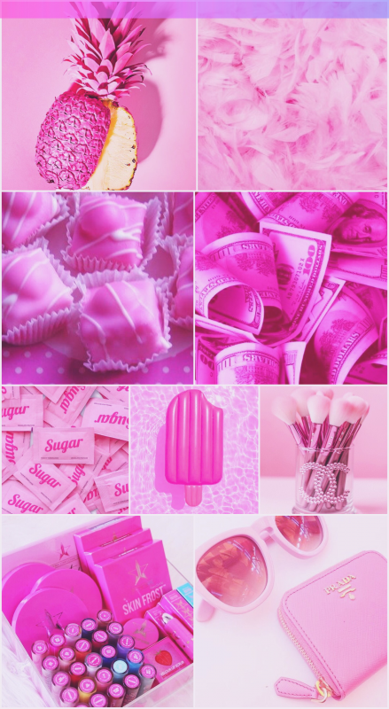 Коллажи для эстетики розового цвета