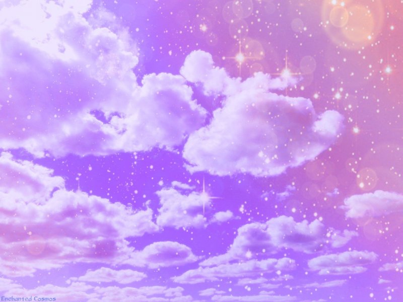 Фиолетовое небо нарисованное