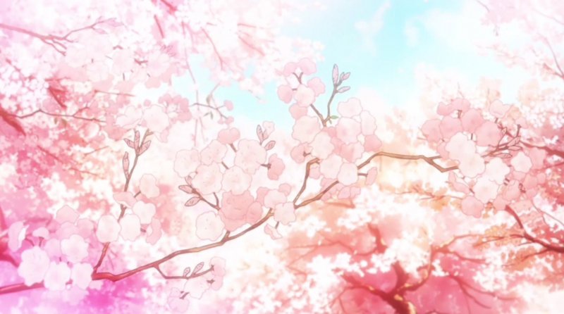 Красивый розовый аниме фон (48 фото)