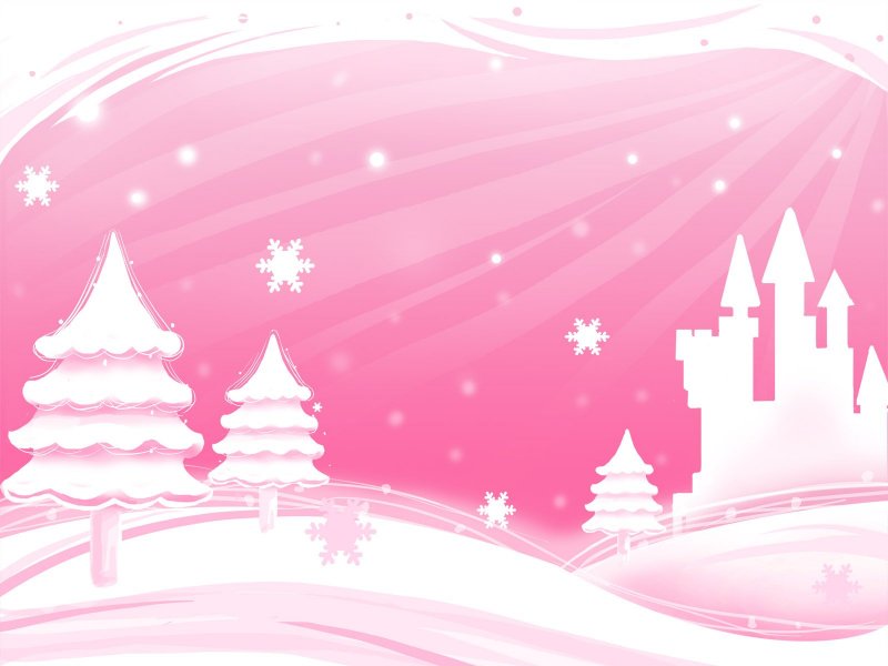 Розовый Рождественский фон