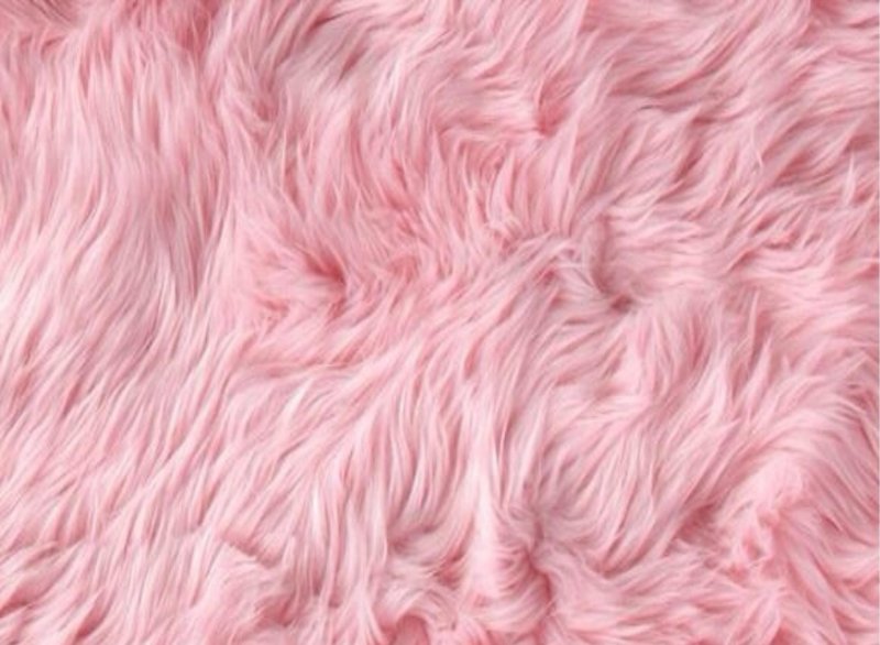 Розовая шерсть