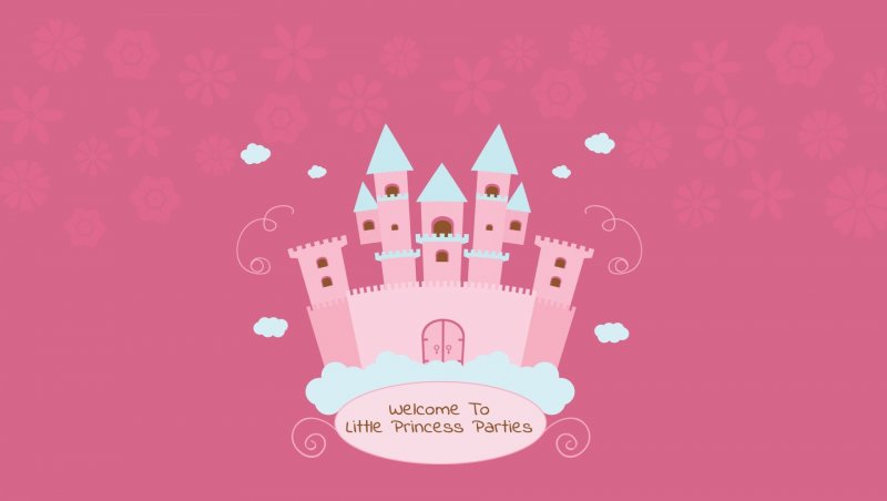 Волшебный фон розовый для принцесс