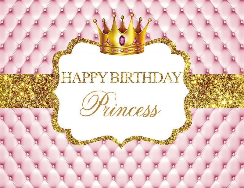 Принцесса день рождения розовый фон