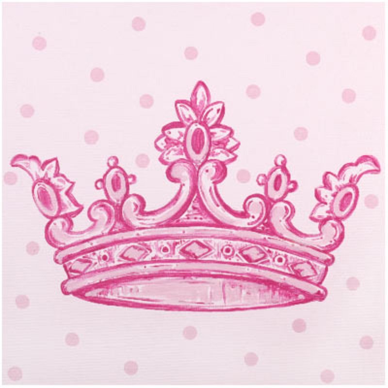 Корона красивая розовая