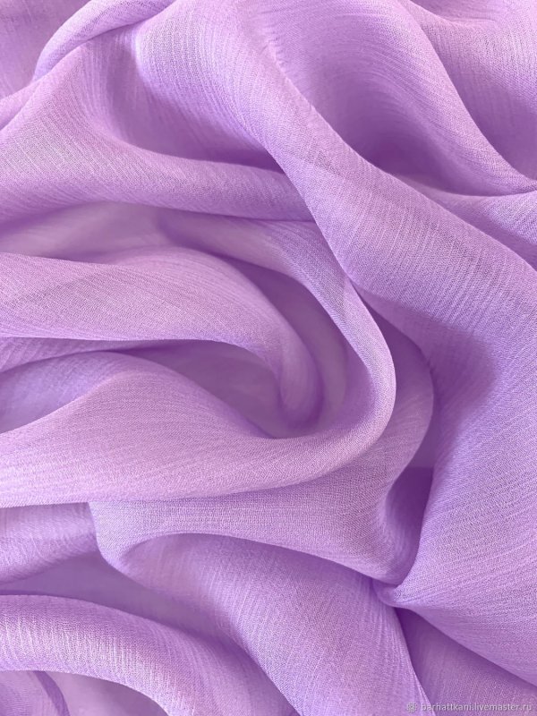 Фиолетовая ткань шифоновая для фотосессии