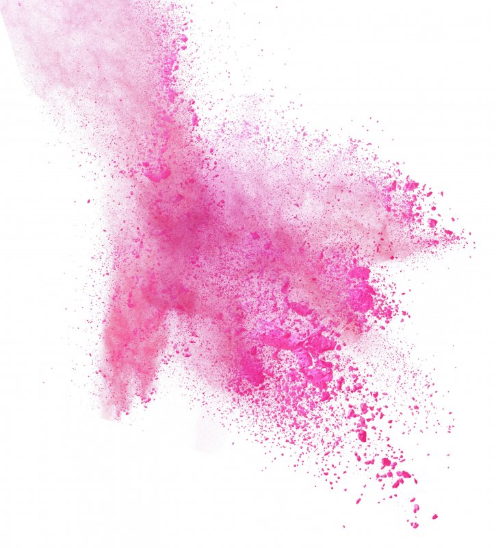 Брызги розовой краски