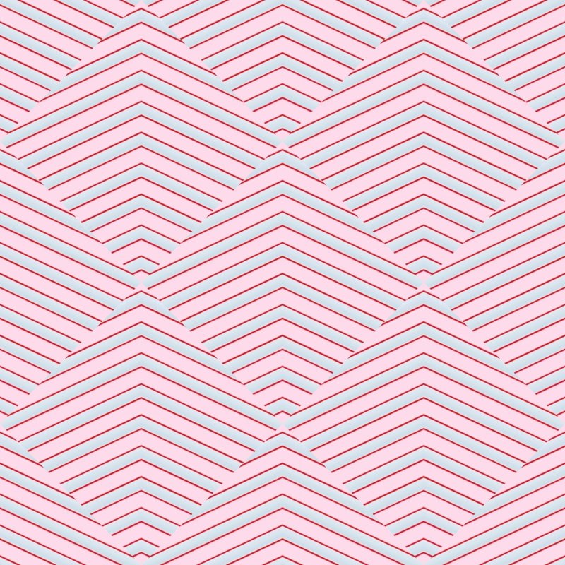Розовый зигзаг на белом фоне