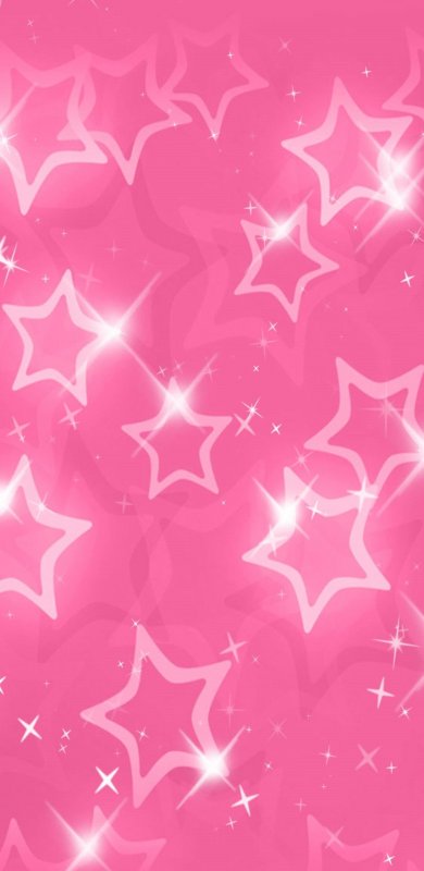 Красивый фон розовые звезды
