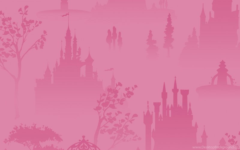 Сказочный розовый замок