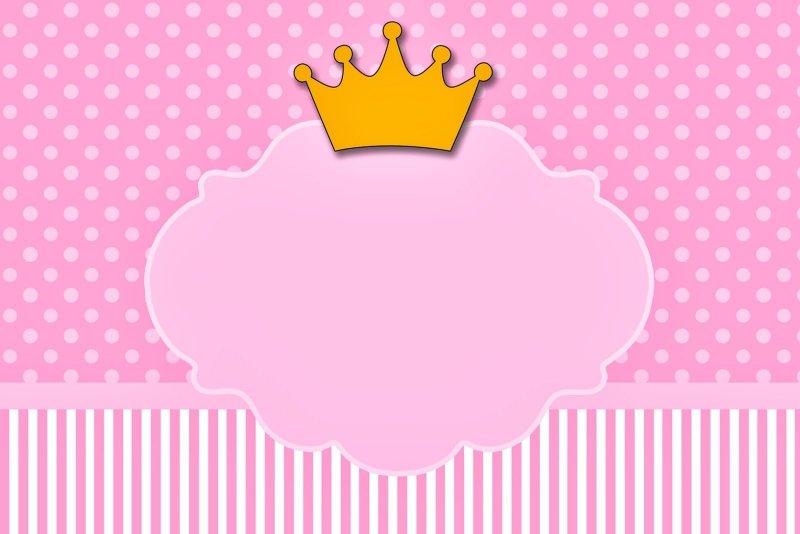 Розовый фон с короной