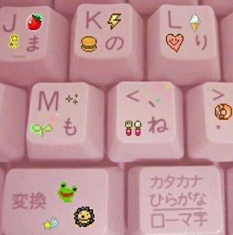 Розовая клавиатура Эстетика