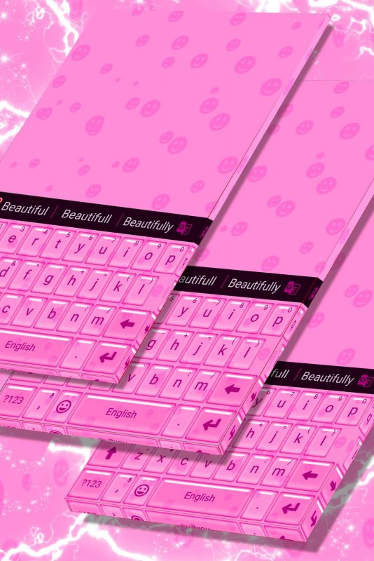 Розовая тема для клавиатуры