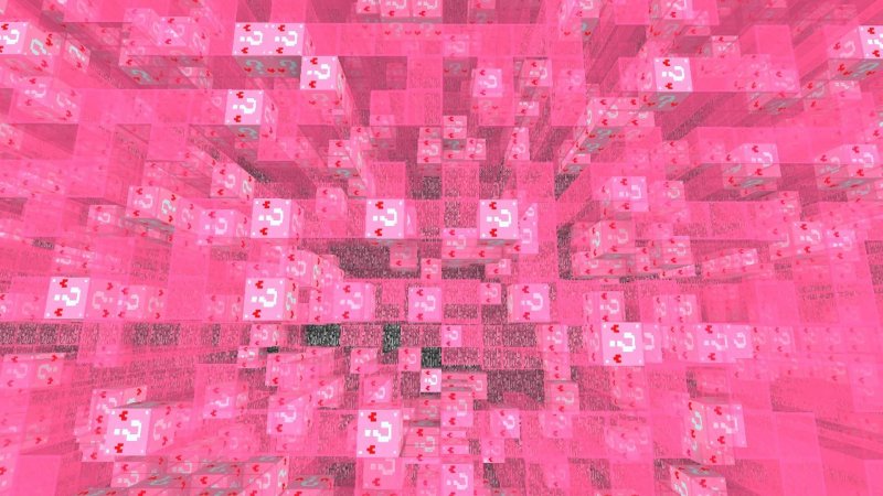 Розовые квадраты на экране