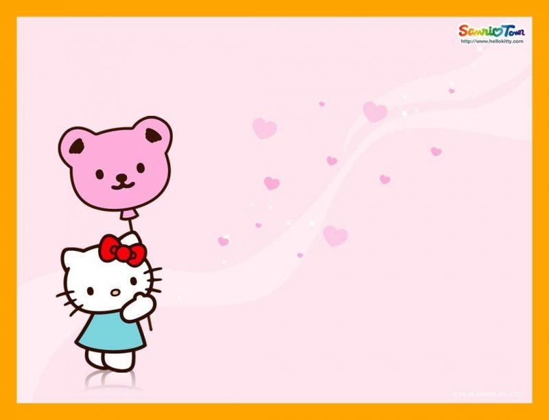Hello Kitty фон для фотошопа
