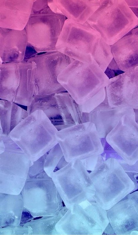 Цветные кубики льда