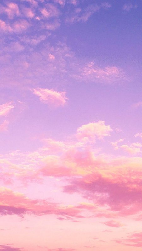 Нежно розовое небо